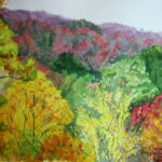 SMOKEY MOUNTAINS WATERCOLOR 11X15