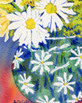DAISY WATERCOLOR 4X6