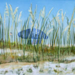 PRIVATE SWIM WATERCOLOR 11X30 11X30