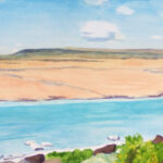 TED'S PEACEFUL VIEW WATERCOLOR 10X30