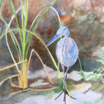 126 OUT OF THE SWAMP WATERCOLOR 27X20