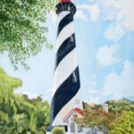 17P LIGHTHOUSE ST. AUGUSTINE COLORED PENCIL 20X16