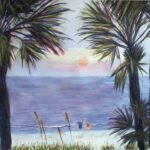 25 SUNSET JOHNS PASS WATERCOLOR 20X27