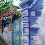 36 ST. AUGUSTINE WALL WATERCOLOR 15X11